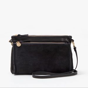 Clare V Gosee Suede and Leather Clutch Purse
